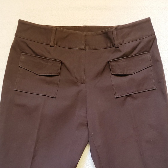 Ann Taylor Loft Stretch Brown Slacks - Picture 3 of 5